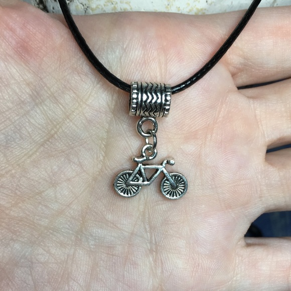 Tibetan Silver Jewelry - Tibetan Silver Bicycle Pendant Necklace